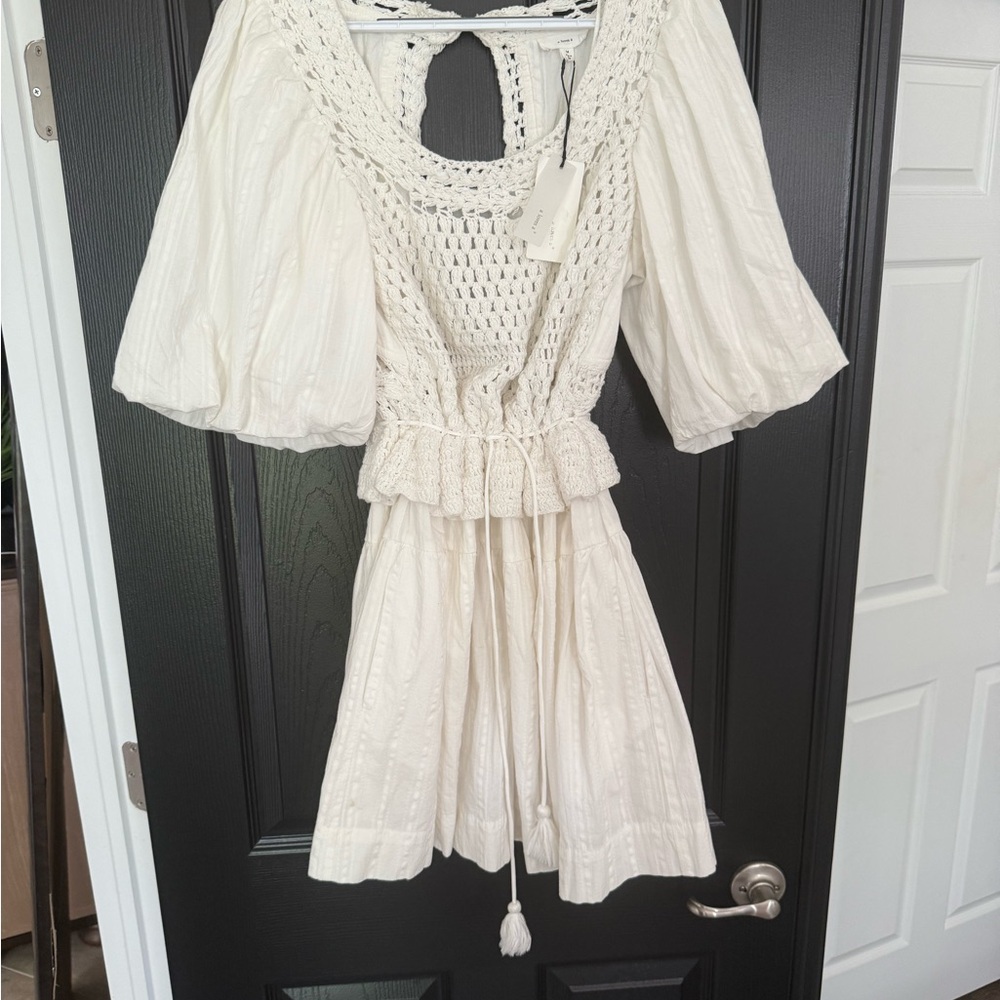 Elegant Cream Mini Dress